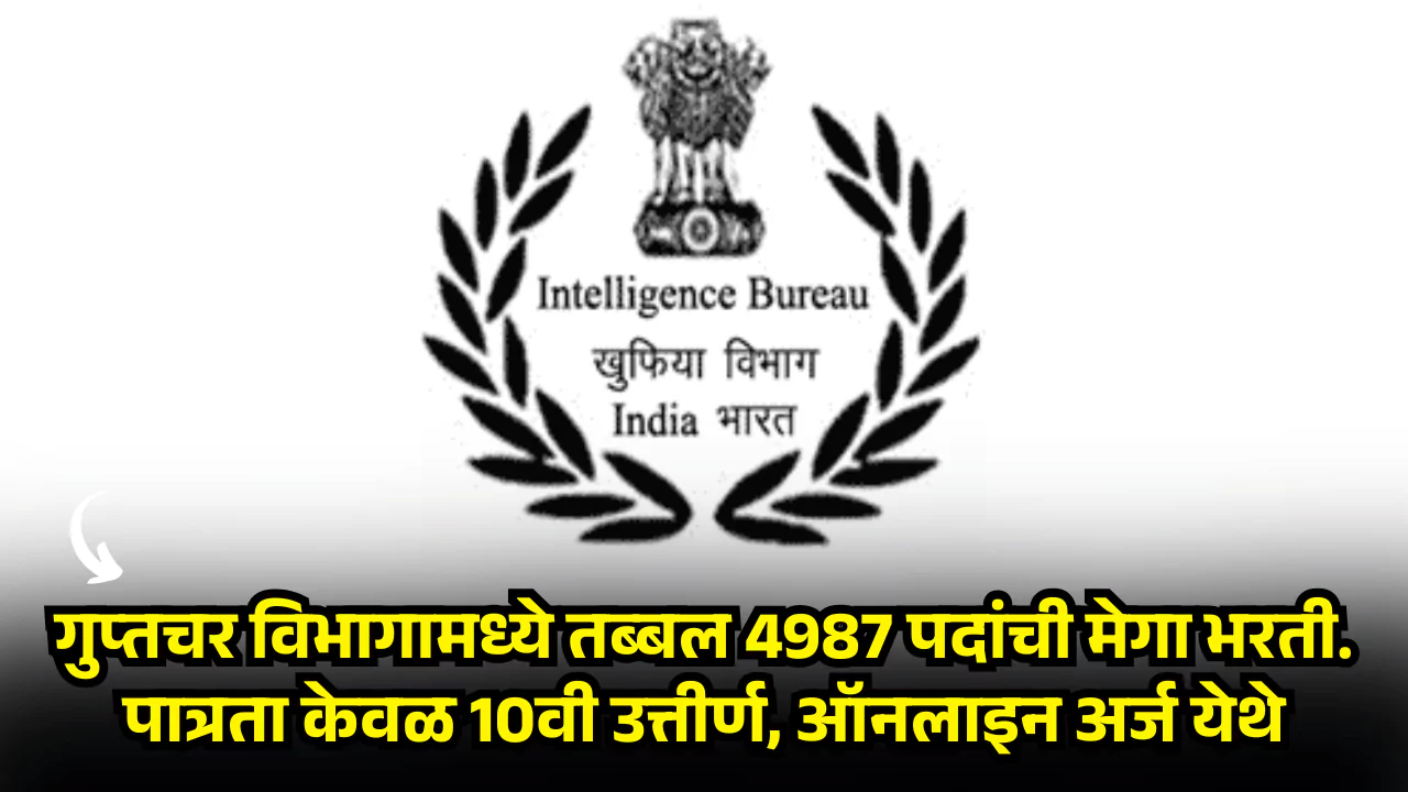 IB Bharti 2025 Apply Online