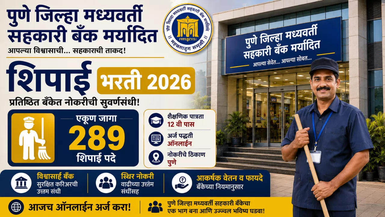 PDCC Bank Peon Bharti 2026